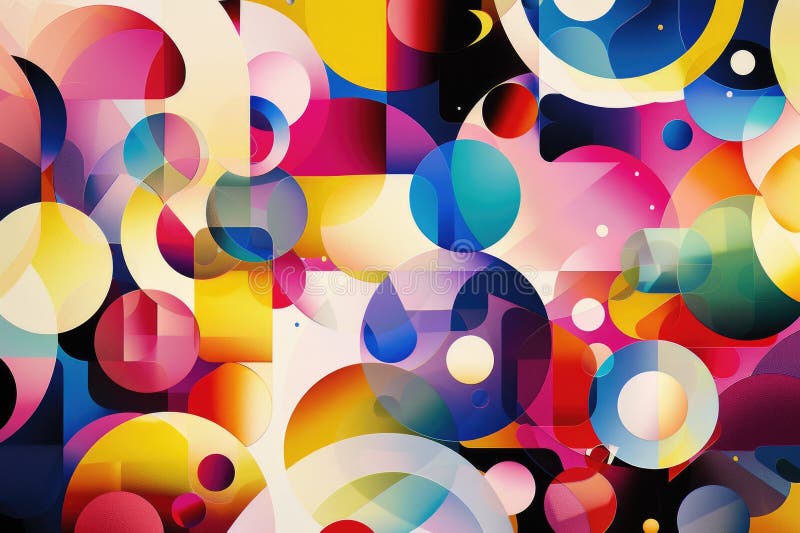 Colorful geometric shapes with soft edges. AIG51A. Decagon stock images, royalty-free photos and pictures