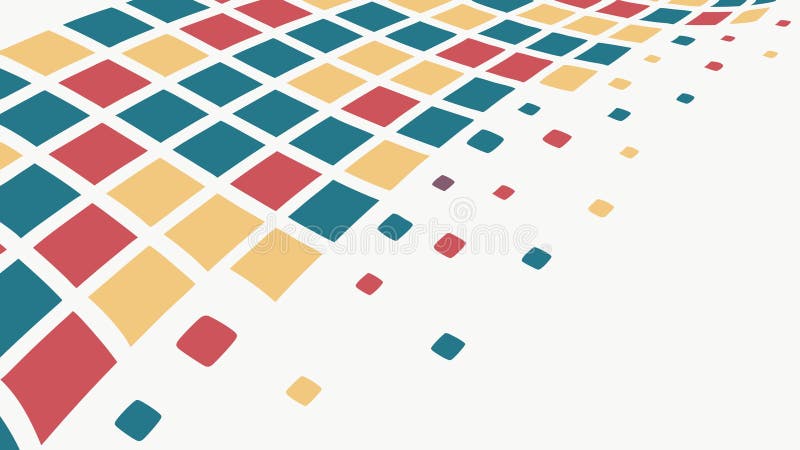 Colorful geometric square tile pattern, abstract background design, vector art, vector design Generative AI vector illustration