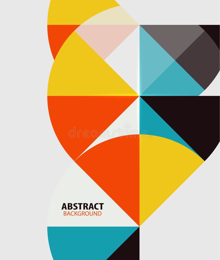 Colorful geometrical modern art minimal template royalty free illustration Colorful geometrical modern art minimal template royalty free illustration