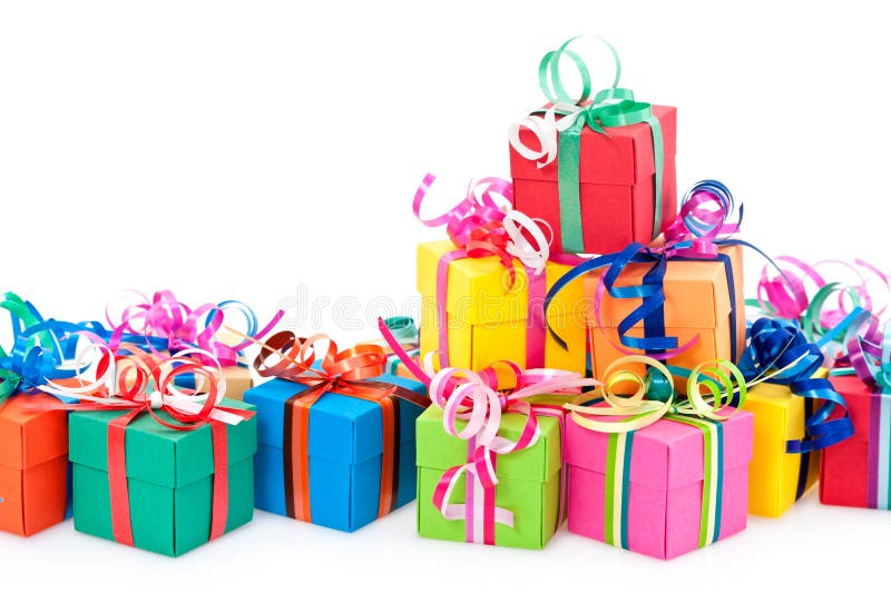 Colorful gifts box stock image. Image of birthday, gifts - 17164871