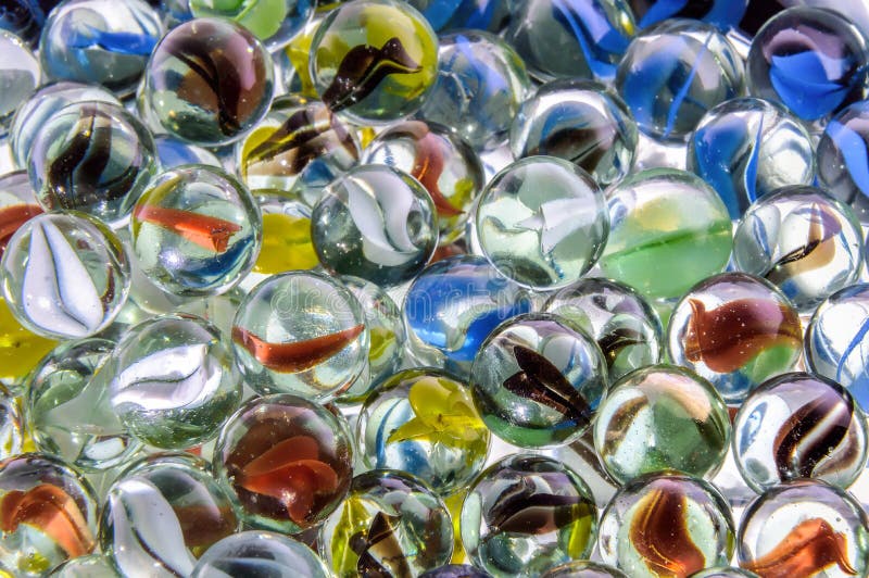 Colorful glass marbles stock photo. Image of round, collectibles 70819244