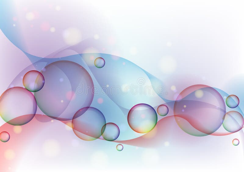 Colorful Glowing Bubbles Background.