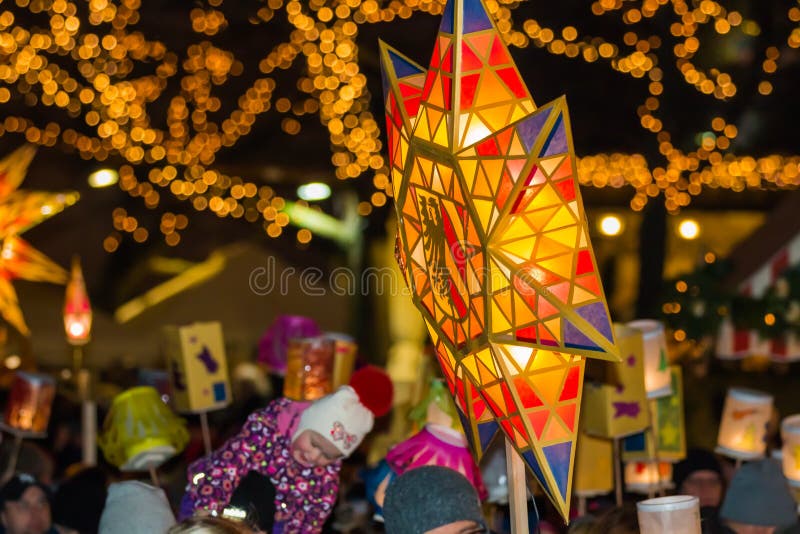 Lichterzug (Lantern Procession) Christmastime NurembergGermany
