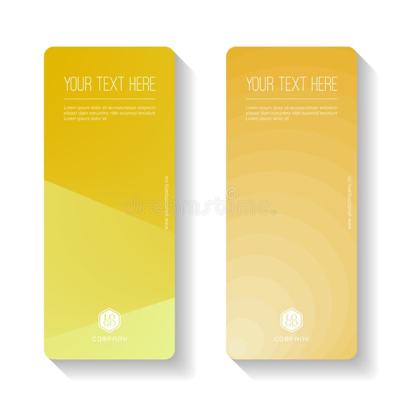 Colorful Gradient Abstract Business Banner Template, Vertical Banner