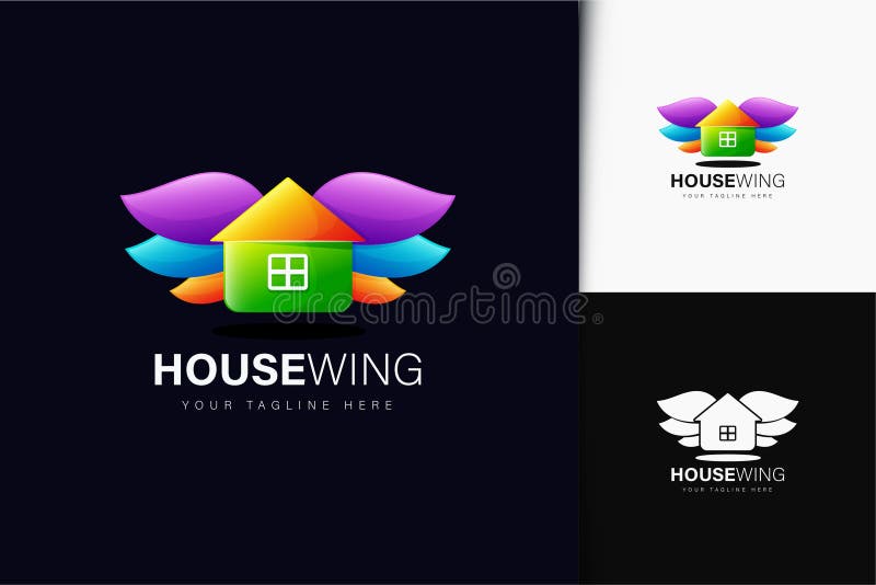 Wing House Vector Logo stock vector. Illustration of abstract 141196214