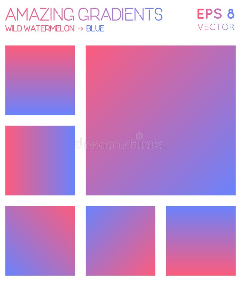 Download Colorful Gradients In Wild Watermelon, Blue Color. Stock Vector - Illustration of light ...