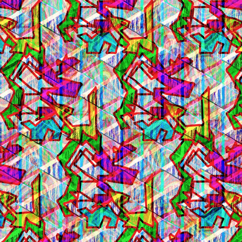 Colorful Graffiti Background Grunge Texture Stock Illustration Illustration of seamless