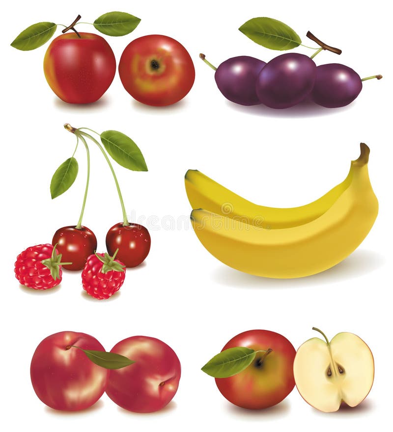 Colorful group of fruit.