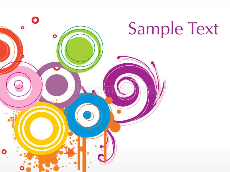 Colorful grunge circle background royalty free illustration