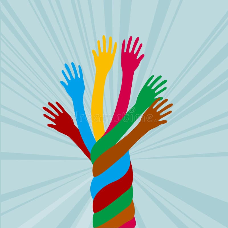 Colorful hand design. royalty free illustration Colorful hand design. royalty free illustration