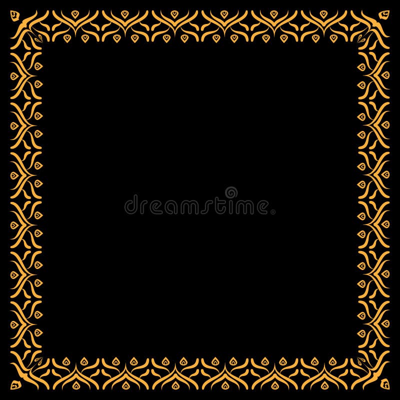 Download Rectangle Mandala Hand Drawn Stock Vector - Illustration ...