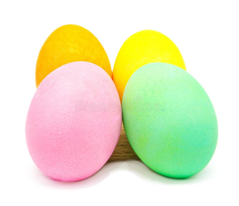 Colorful Handmade Decorated Easter Eggs Stock Photo Image of nest