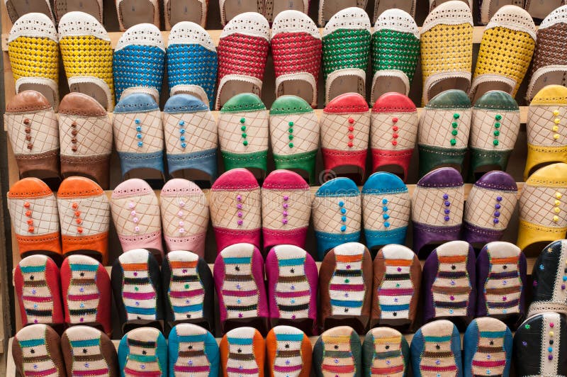 Colorful handmade slippers