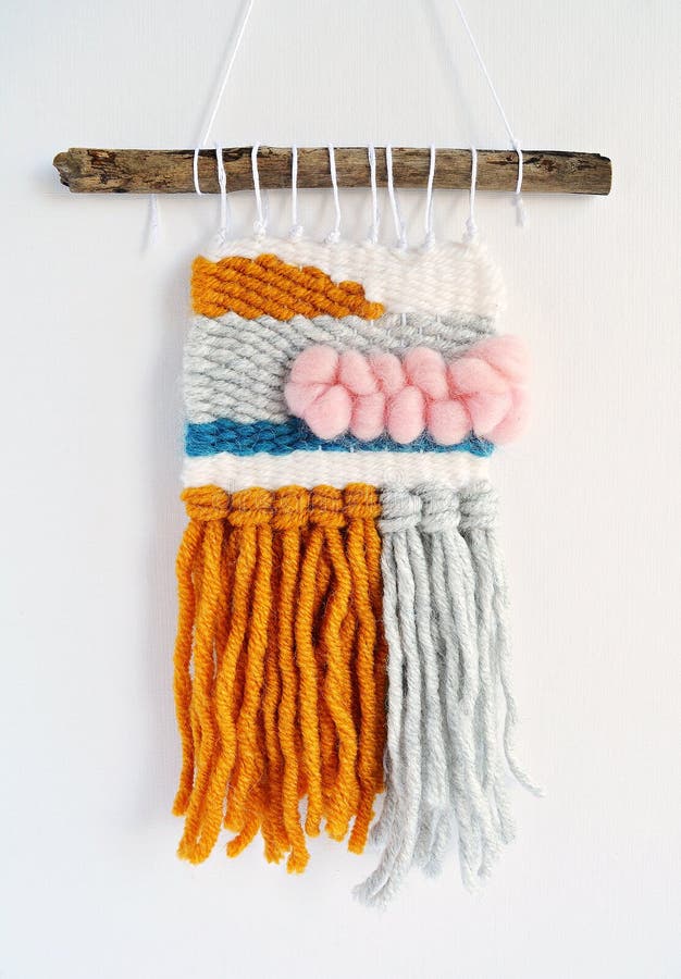 Colorful Handmade Wall Hanging Stock Photo Image of wall, handcrafted