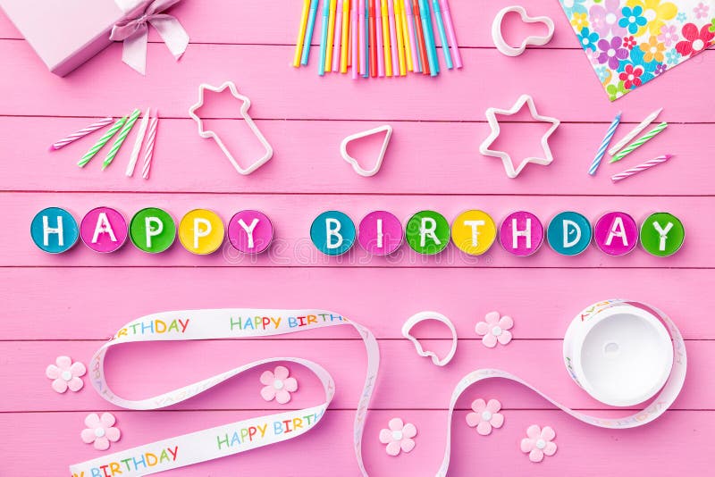 Colorful Happy Birthday Background Stock Image - Image of greeting ...