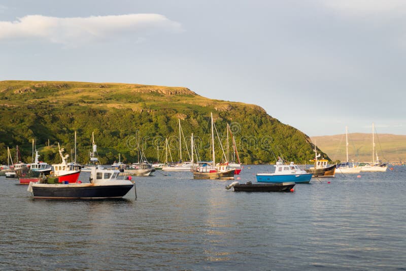 Portree harbour, scotland