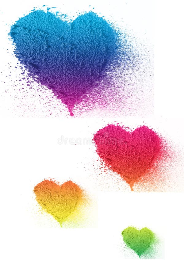 Colorful heart love