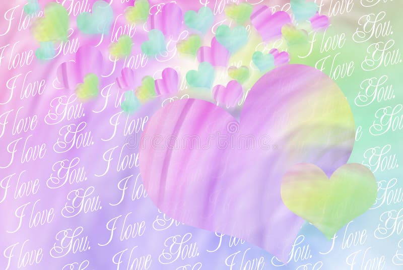 Colorful hearts background for valentines