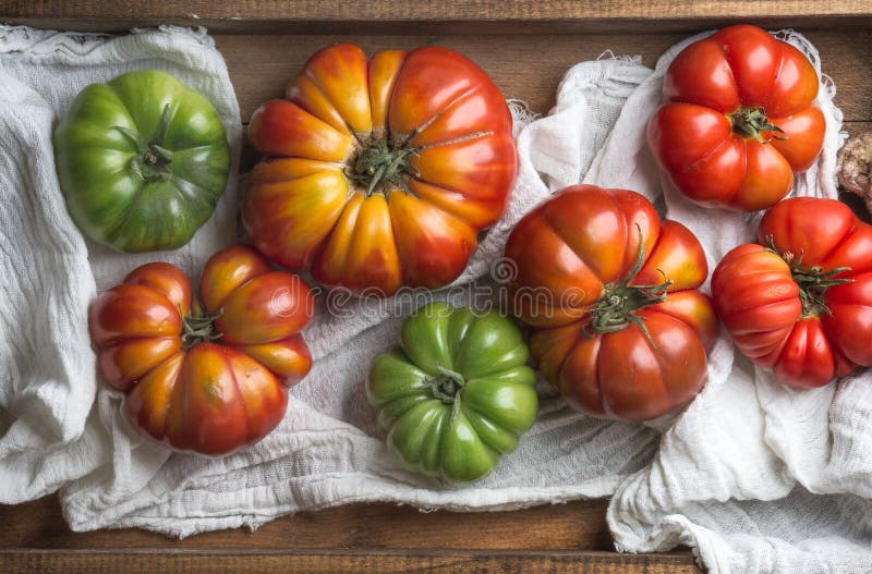 Heirloom Colorful Tomatoes For Genuine Organic Mediterranean Diet, Copy