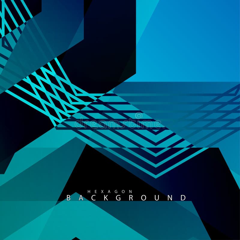 Colorful hexagon abstract background. Transparent vector background vector illustration
