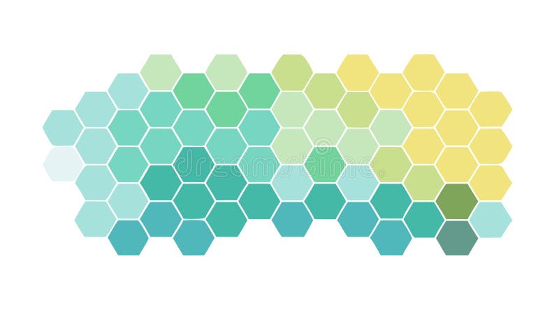Colorful Hexagonal Mosaic, Abstract Geometric Pattern Vector. vector design Generative AI vector illustration