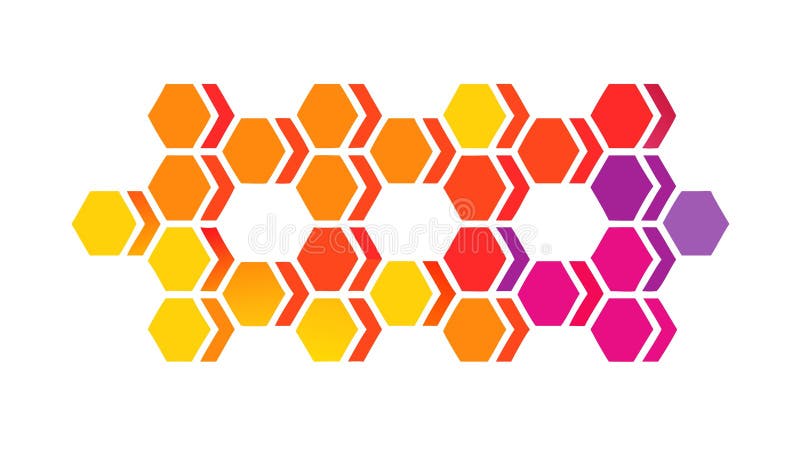 Colorful Hexagonal Pattern Abstract Geometric Background vector design Generative AI vector illustration