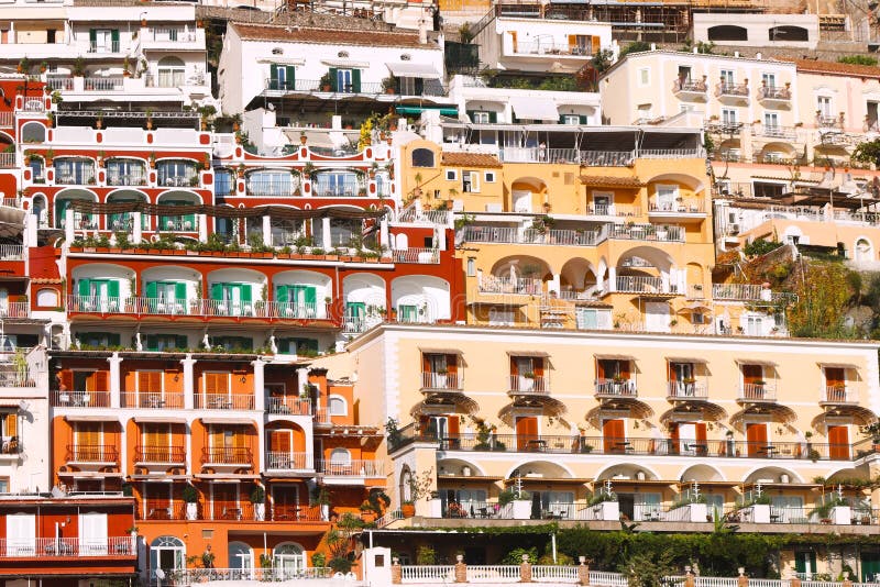 Colorful Home Built into the Cliffs of the Amalfi Coast in Positano