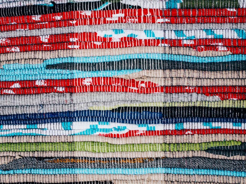 Colorful Homespun Cloth. Rustic Style Stock Photo Image of fabric