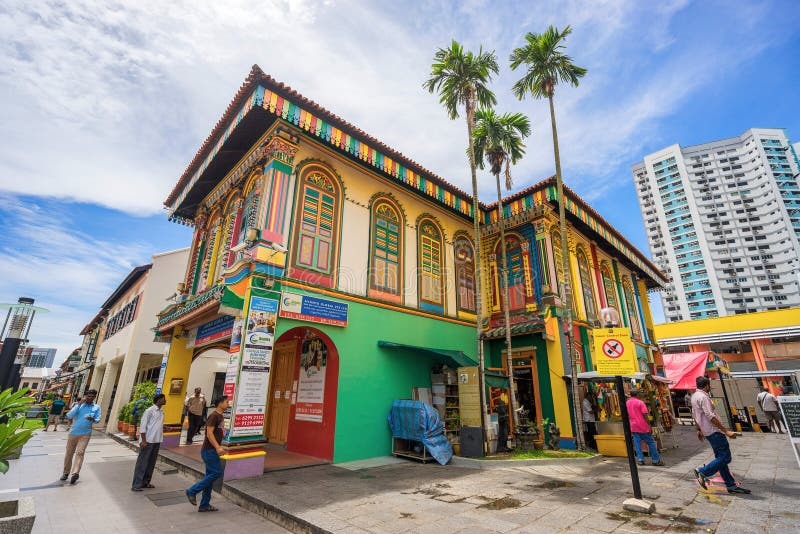 Colorful House of Tan Teng Niah in Little India, Singapore