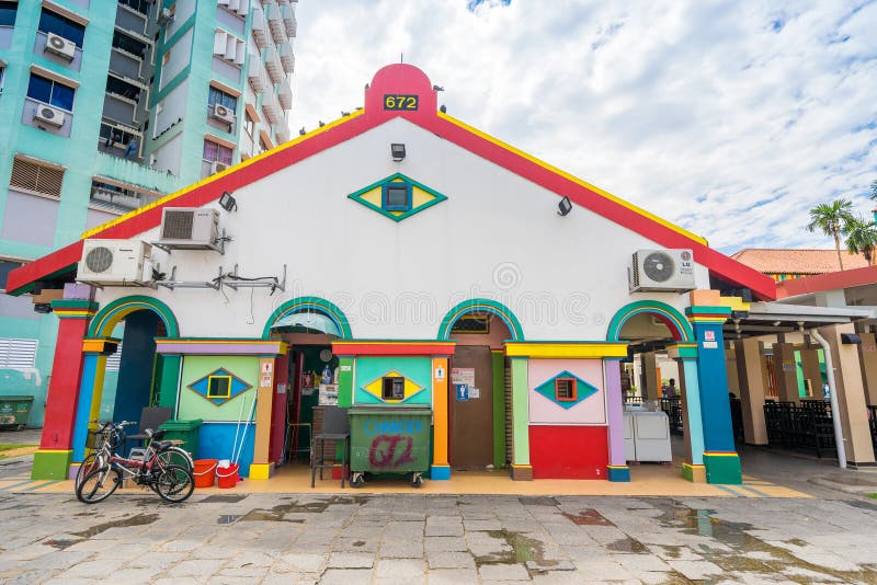 Colorful House of Tan Teng Niah in Little India, Singapore