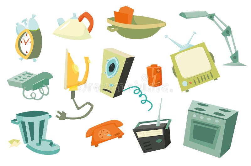 Free Vector  Collection of household item vectors