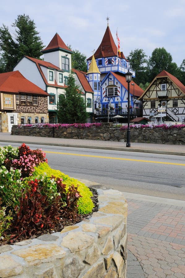 Colorful Houses in Bavarian Village