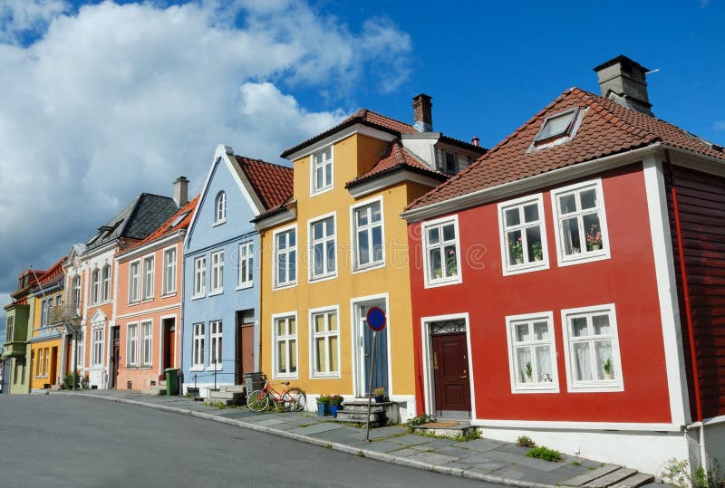 Colorful Houses in Bergen Norway Stock Photo Image of houses, norway