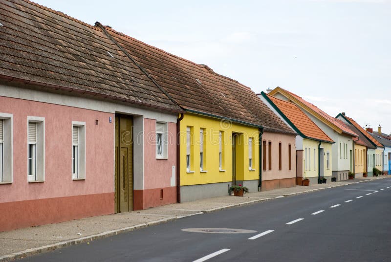 Colorful houses of Rust, Burgenland - Austria