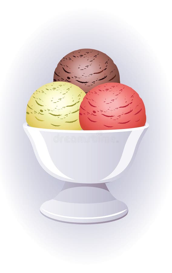 Empty Ice Cream Sundae Bowl Clipart