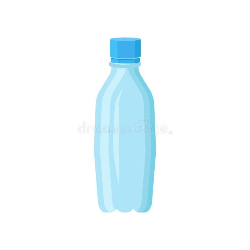 Plastic water bottle icon empty liquid container Vector Image