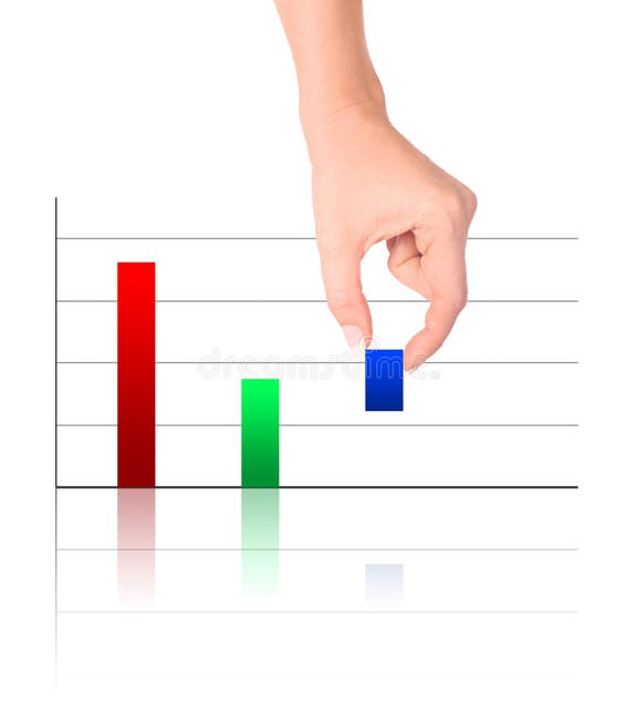 Colorful Increasing Bar Graph Stock Image - Image of diagram, earning ...