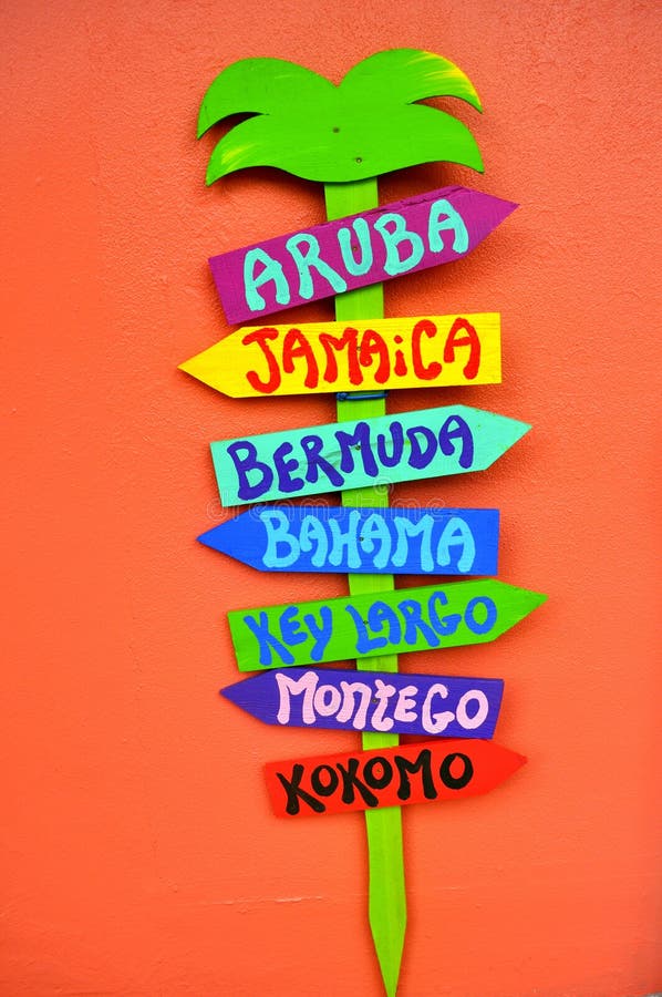 Colorful Island Sign