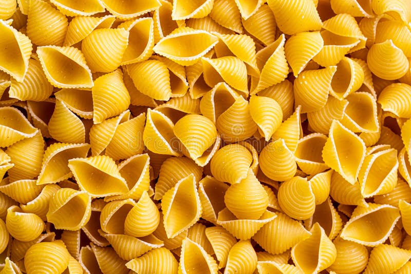 Colorful Italian Pasta Conchiglie Abstract Backdrop. Traditional Food ...