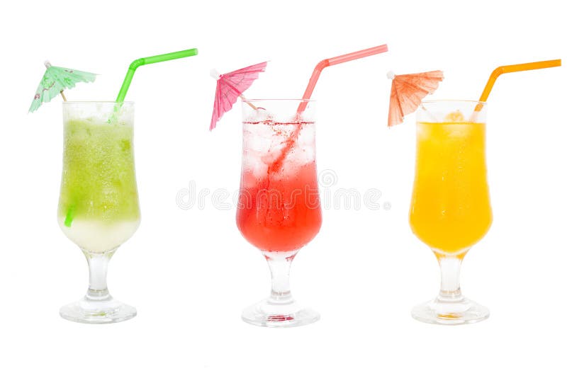Colorful juice cocktails collection stock photo Colorful juice cocktails collection stock photo