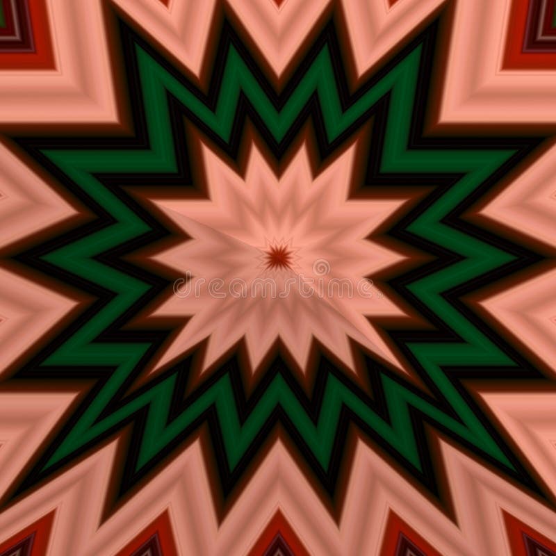 Colorful kaleidoscope with symmetrical patterns. royalty free illustration