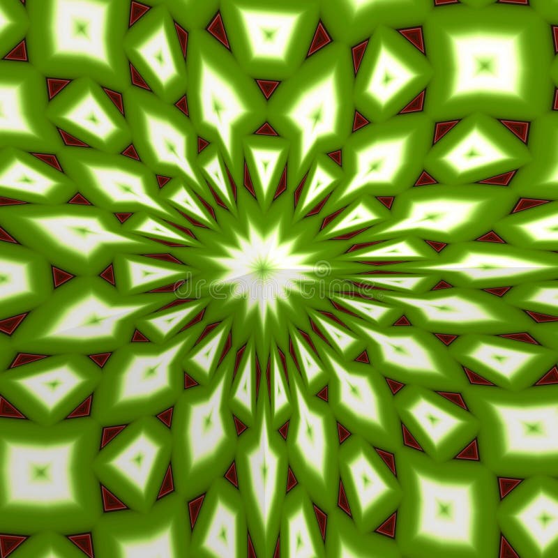 Colorful kaleidoscope with symmetrical patterns. stock illustration