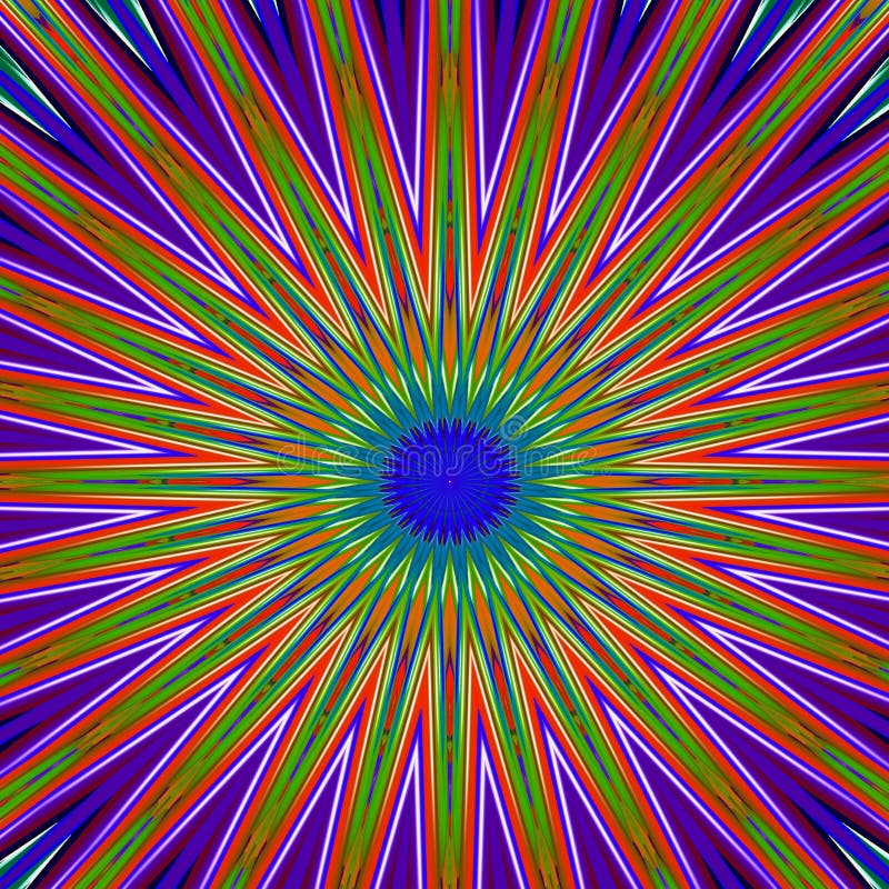 Colorful kaleidoscope with symmetrical patterns. royalty free illustration
