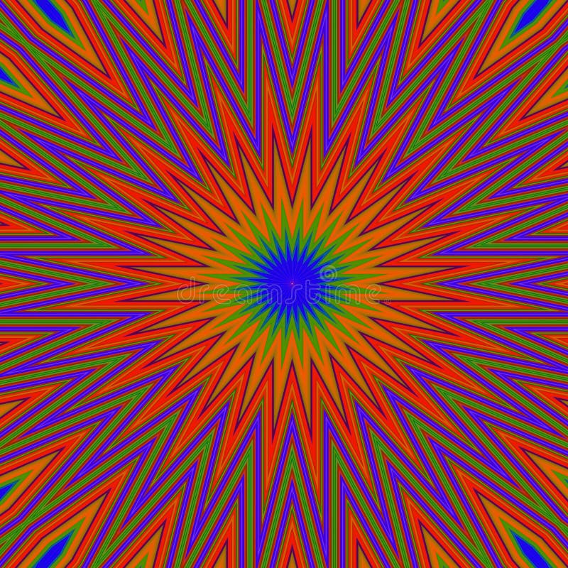 Colorful kaleidoscope with symmetrical patterns. stock illustration