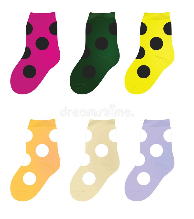 Kids Socks Line Icon. Baby Socks Vector Illustration Isolated on