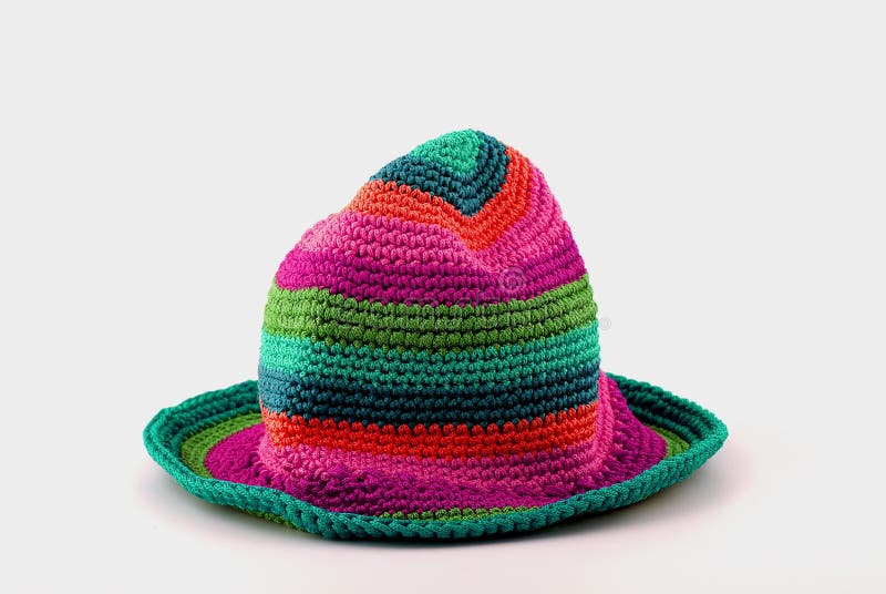 Colorful knit hat