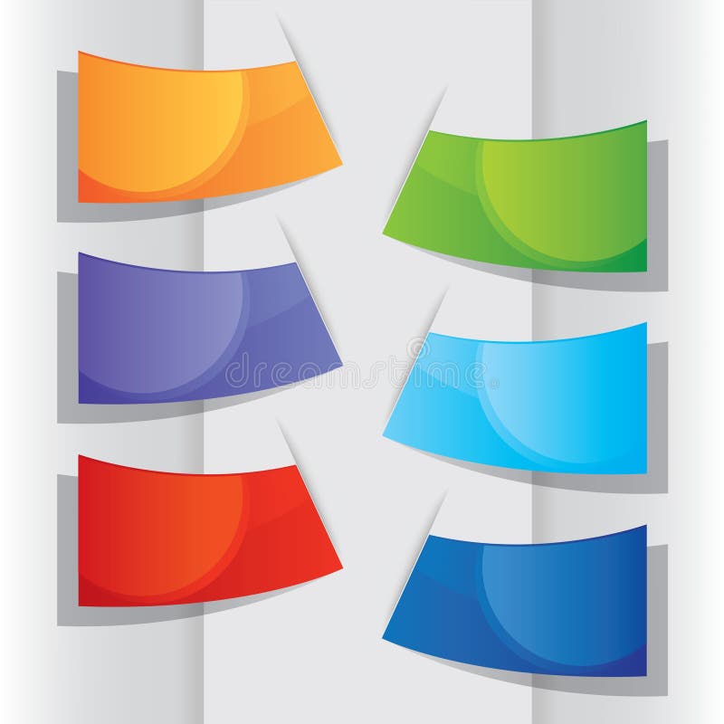 Colorful label, vector illustration stock illustration