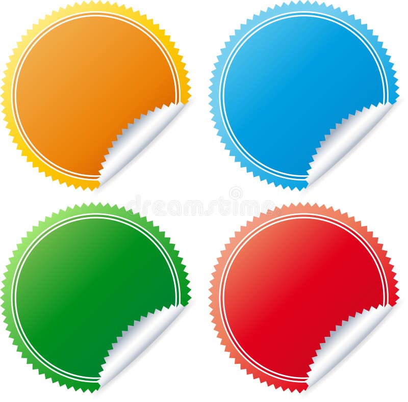 Colorful Labels stock vector. Illustration of bend, eshop - 19836953