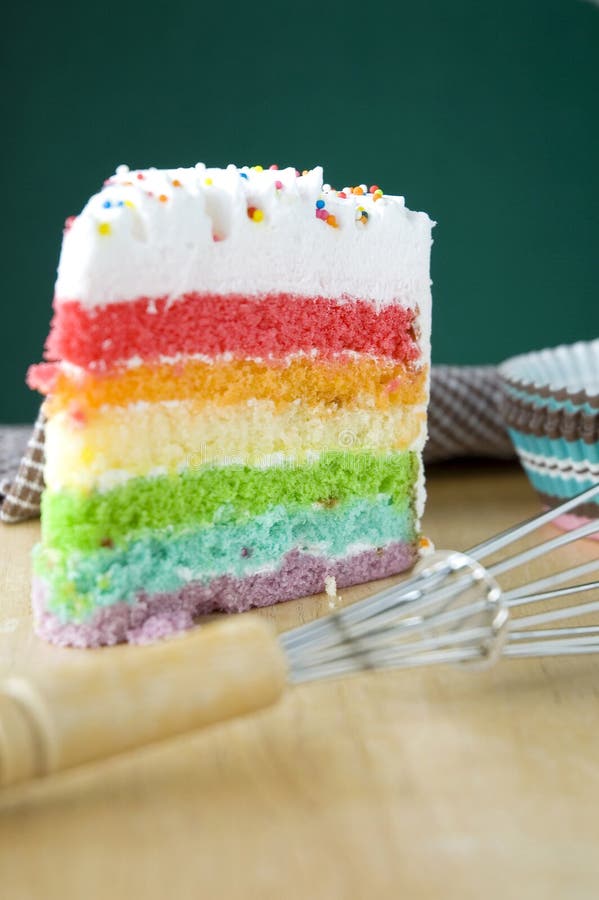 Colorful layer cake