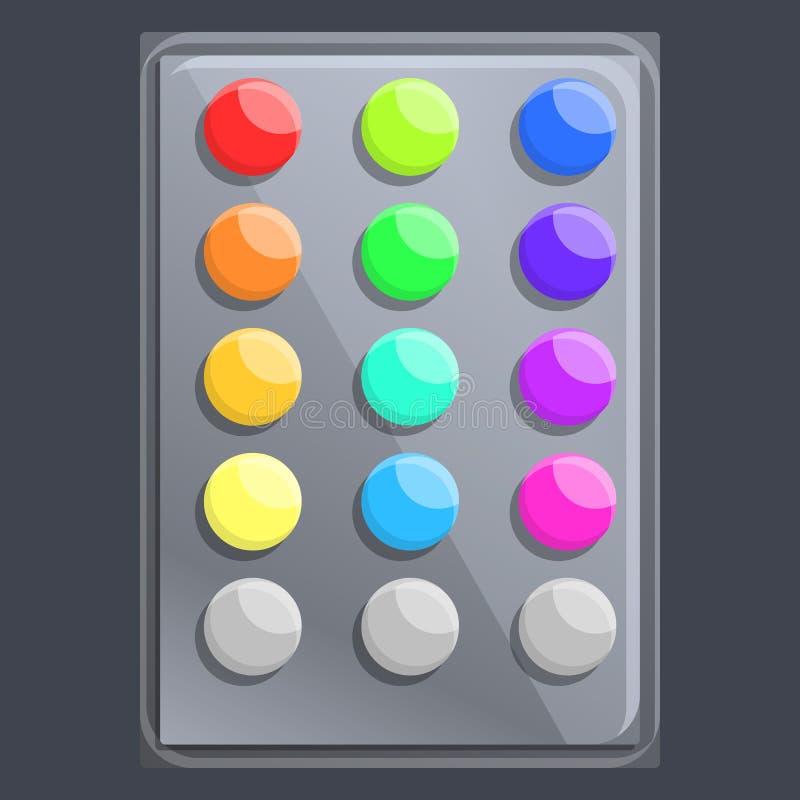 Car Led Strip Lights Icon, Cartoon Style Stock Vector Illustration of